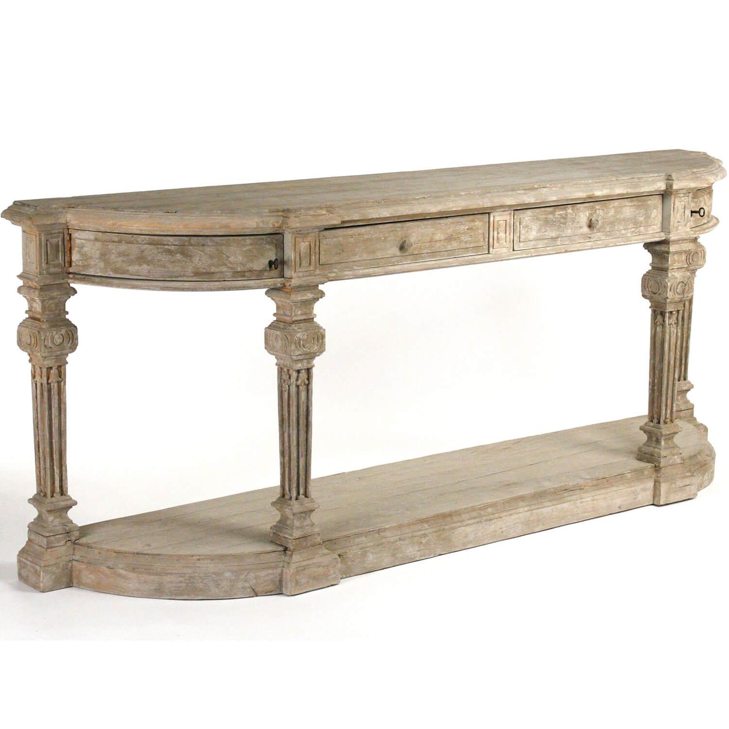 Distressed Rockford French Console - Belle Escape
