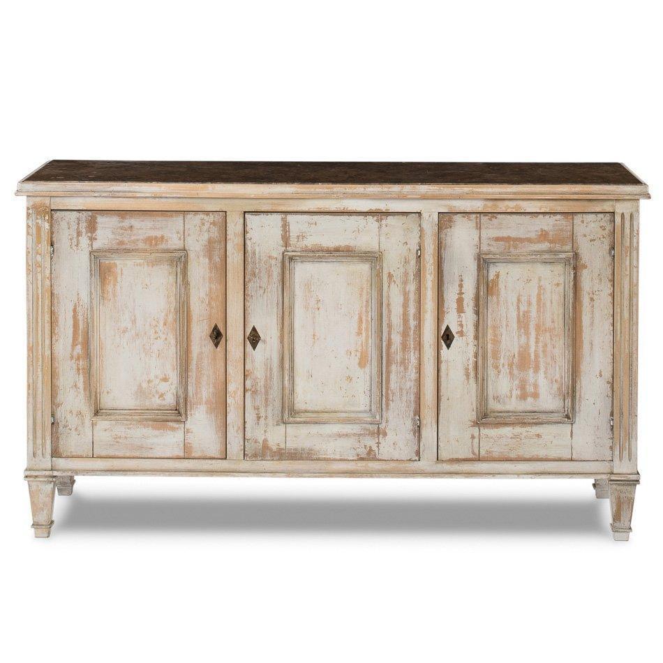 Distressed Vintage Louis XVI Buffet - Belle Escape