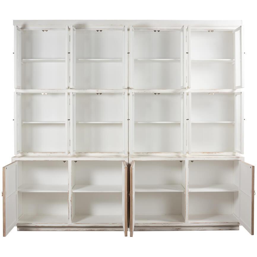 Distressed White Connor Bookcase - Belle Escape
