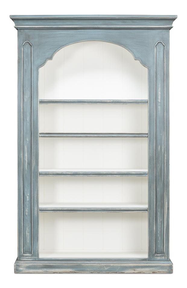 Dreamy Blue Arched Bookcase - Belle Escape