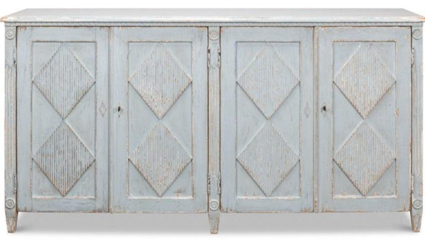 Dusty Blue Shabby Chic Buffet - Belle Escape