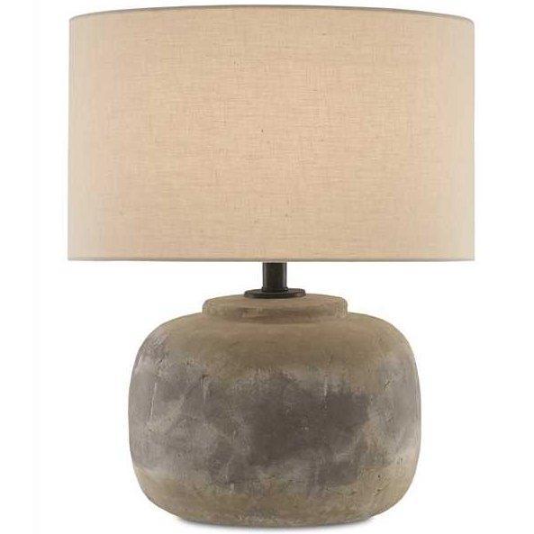 Earthen Concrete Round Lamp - Belle Escape