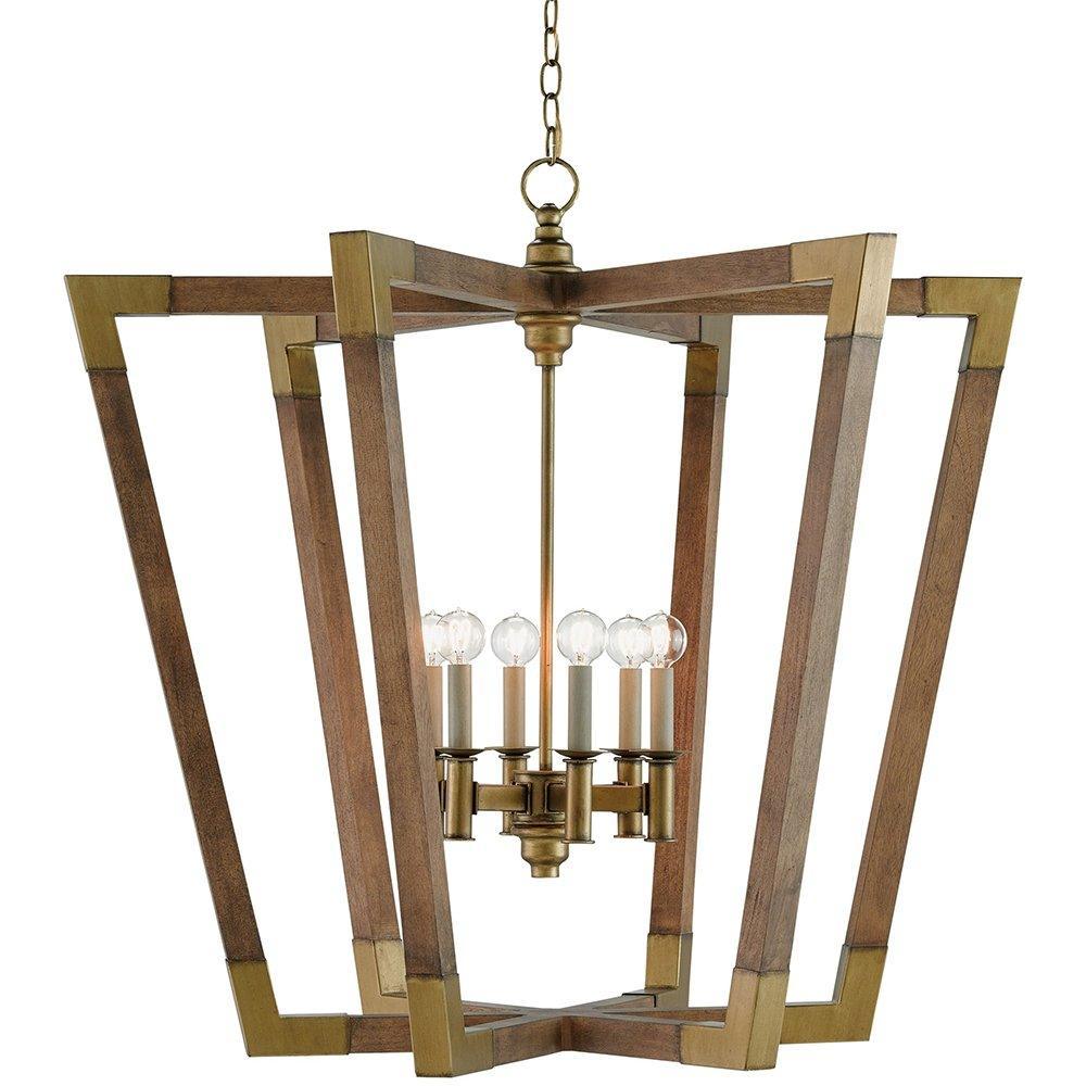 Earthy Geometric Chandelier - Belle Escape