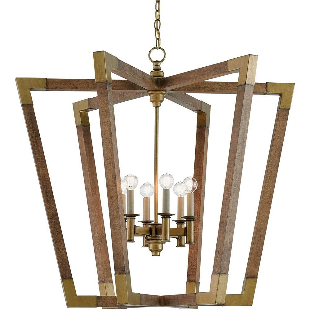 Earthy Geometric Chandelier - Belle Escape