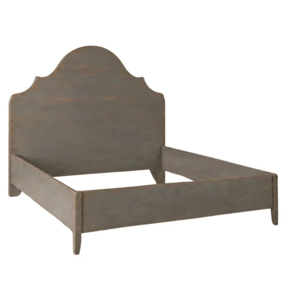 Rustic Arched Scalloped Bed
