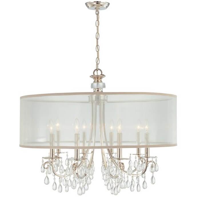 En Vogue Crystal Drum Chandelier - Belle Escape