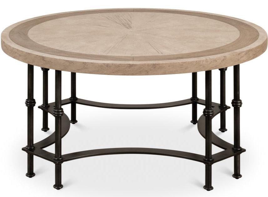 Equestrian Inlay Top Cocktail Table - Belle Escape