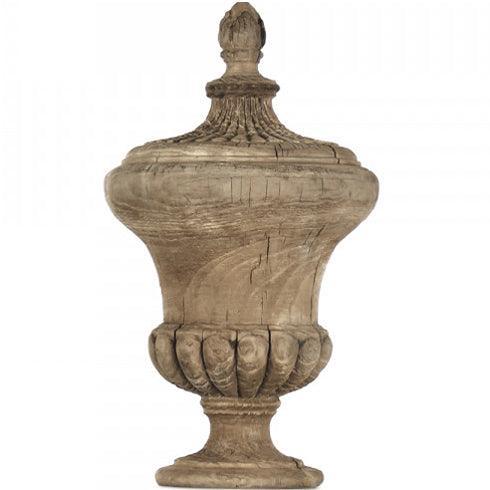 Estelle Carved Wooden Urn - Belle Escape