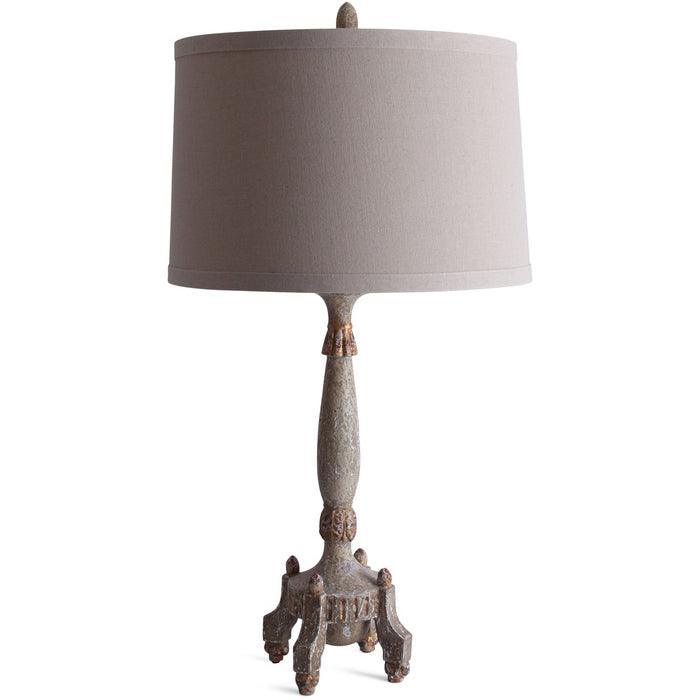 Euro Natural Gesso Table Lamp - Belle Escape