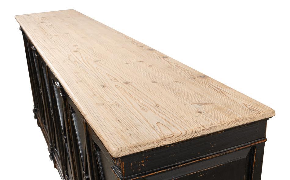 Extra Long Black Royal Cross Arrow Buffet - Belle Escape