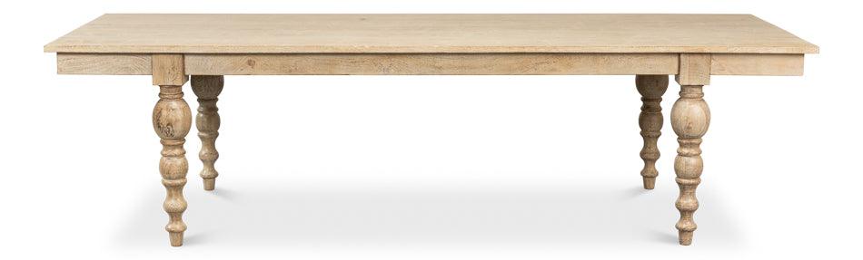 Extra Long Natural Wood Dining Table - Belle Escape