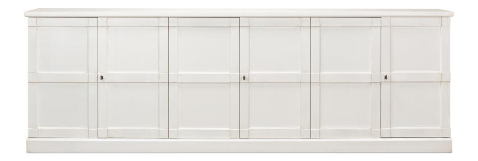 Extra Long Solid White Buffet - Belle Escape