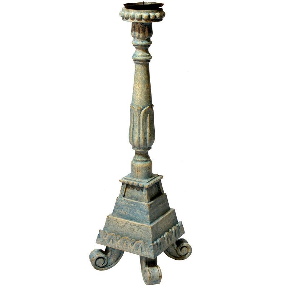 Extra Tall Celeste Carved Flair Candlestick - Belle Escape