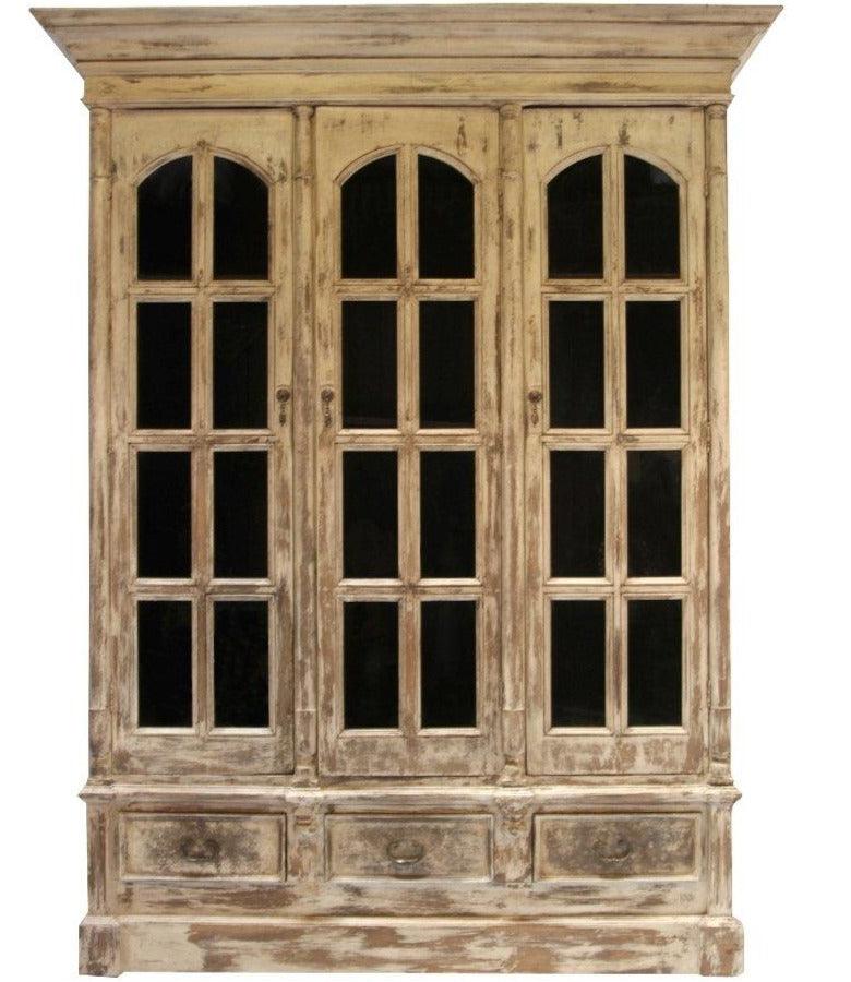 Farmhouse Glass Front Bookcase - Belle Escape