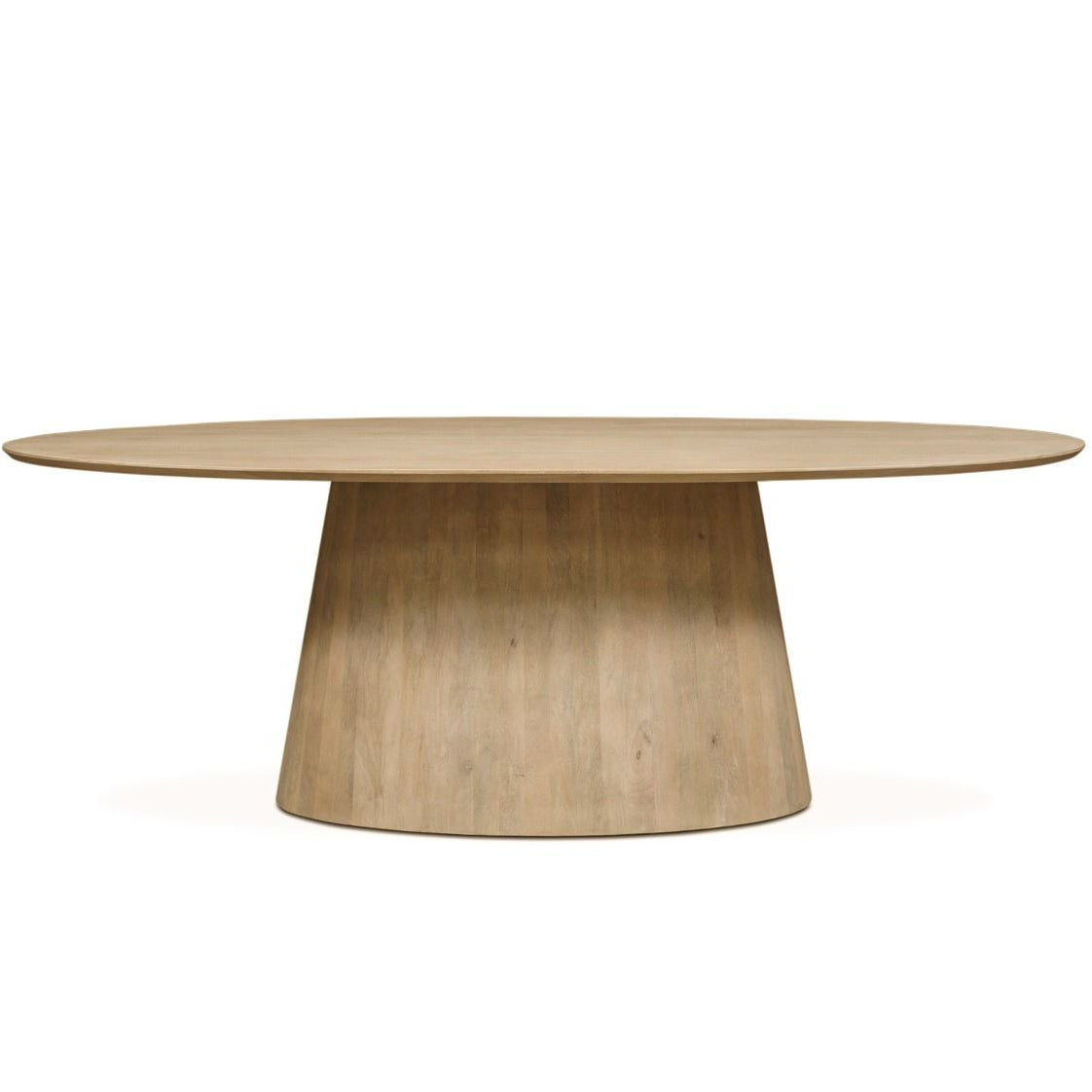 Contemporary Natural Oval Dining Table