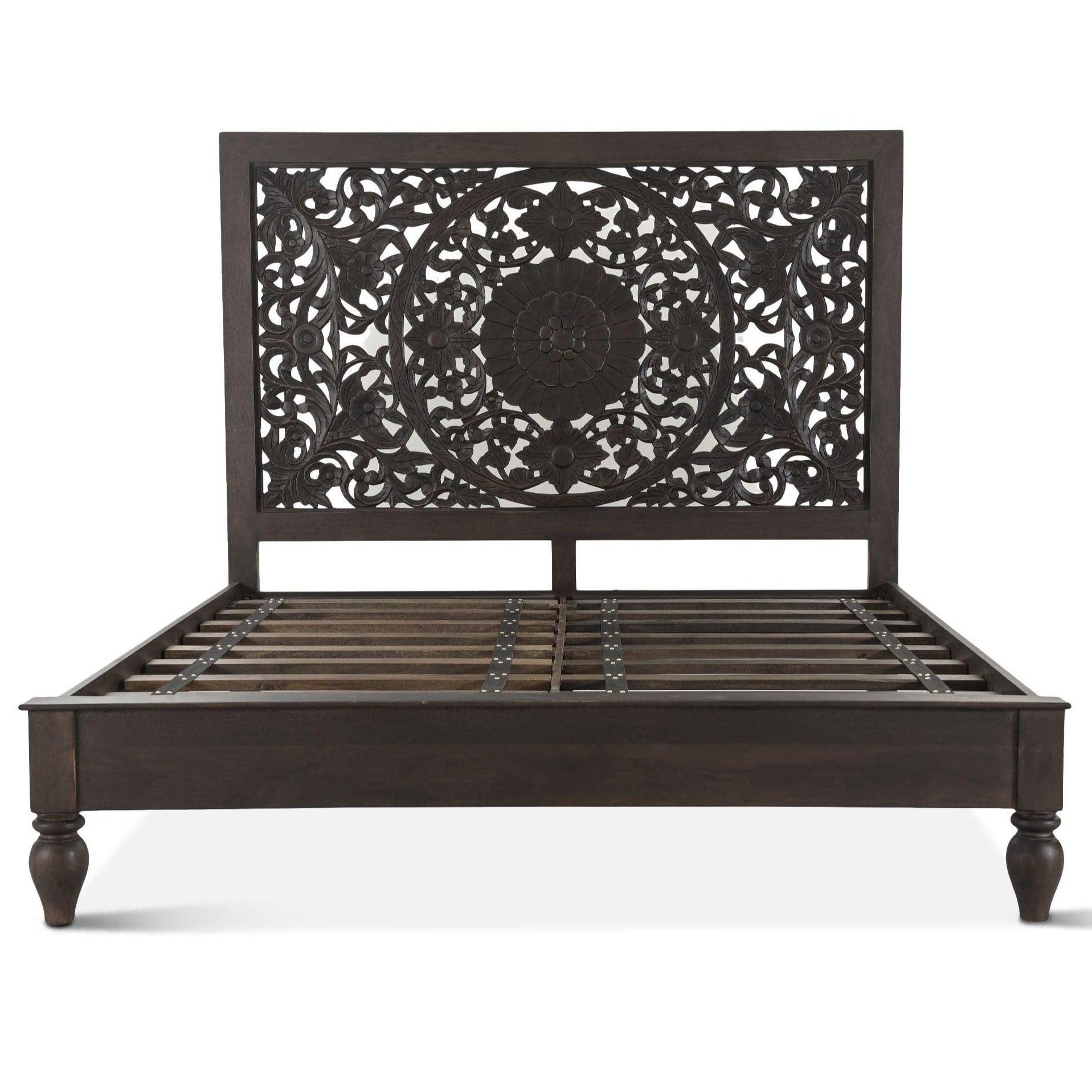 Flora Bohemian Dark Brown Bed - Belle Escape