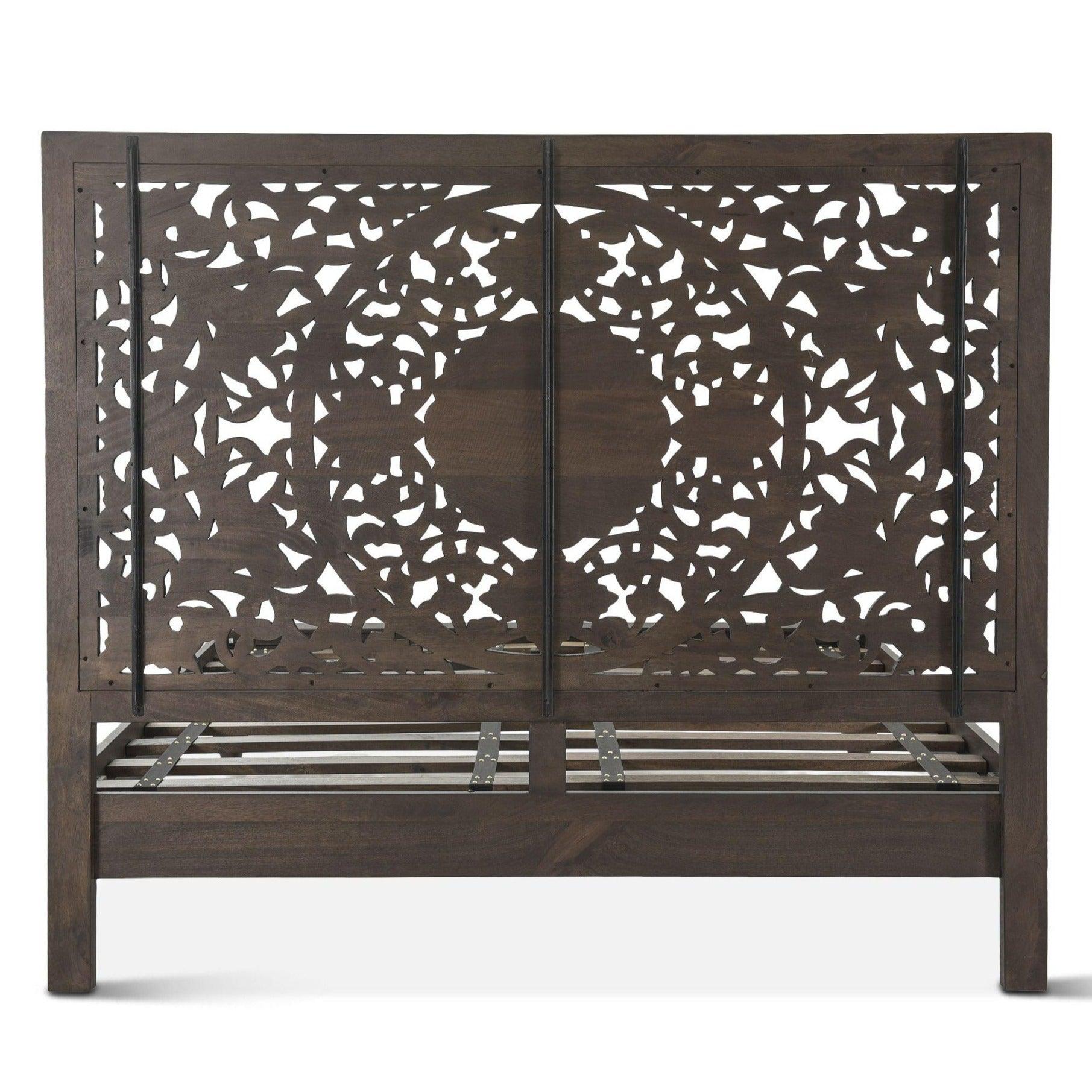 Flora Bohemian Dark Brown Bed - Belle Escape
