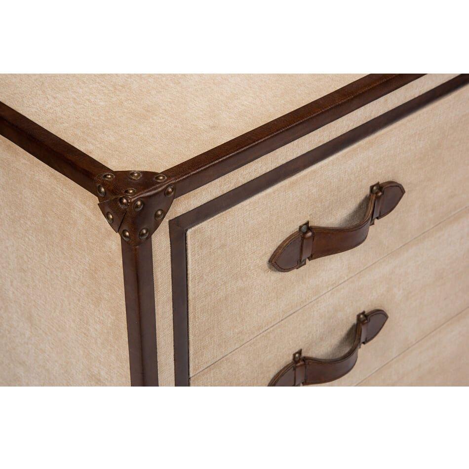 French Art Deco Canvas Chest - Belle Escape