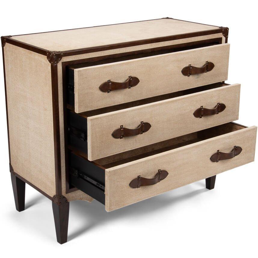 French Art Deco Canvas Chest - Belle Escape