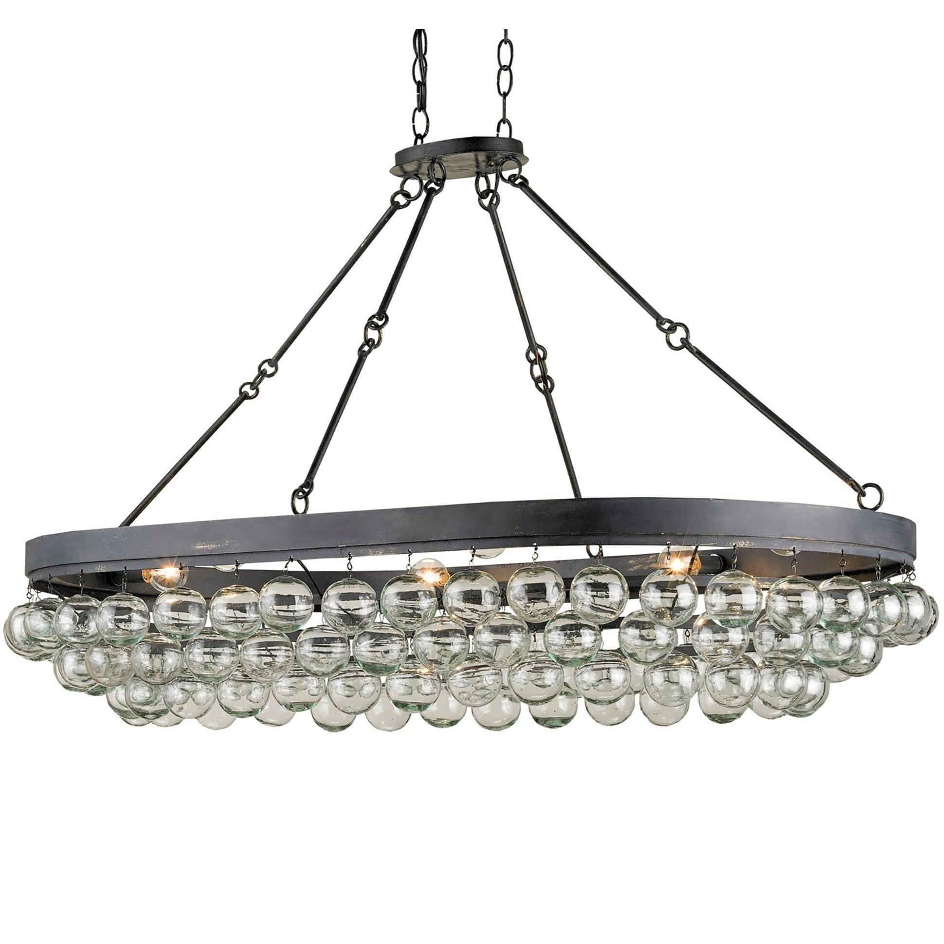 French Black Industrial Bubble Chandelier - Belle Escape