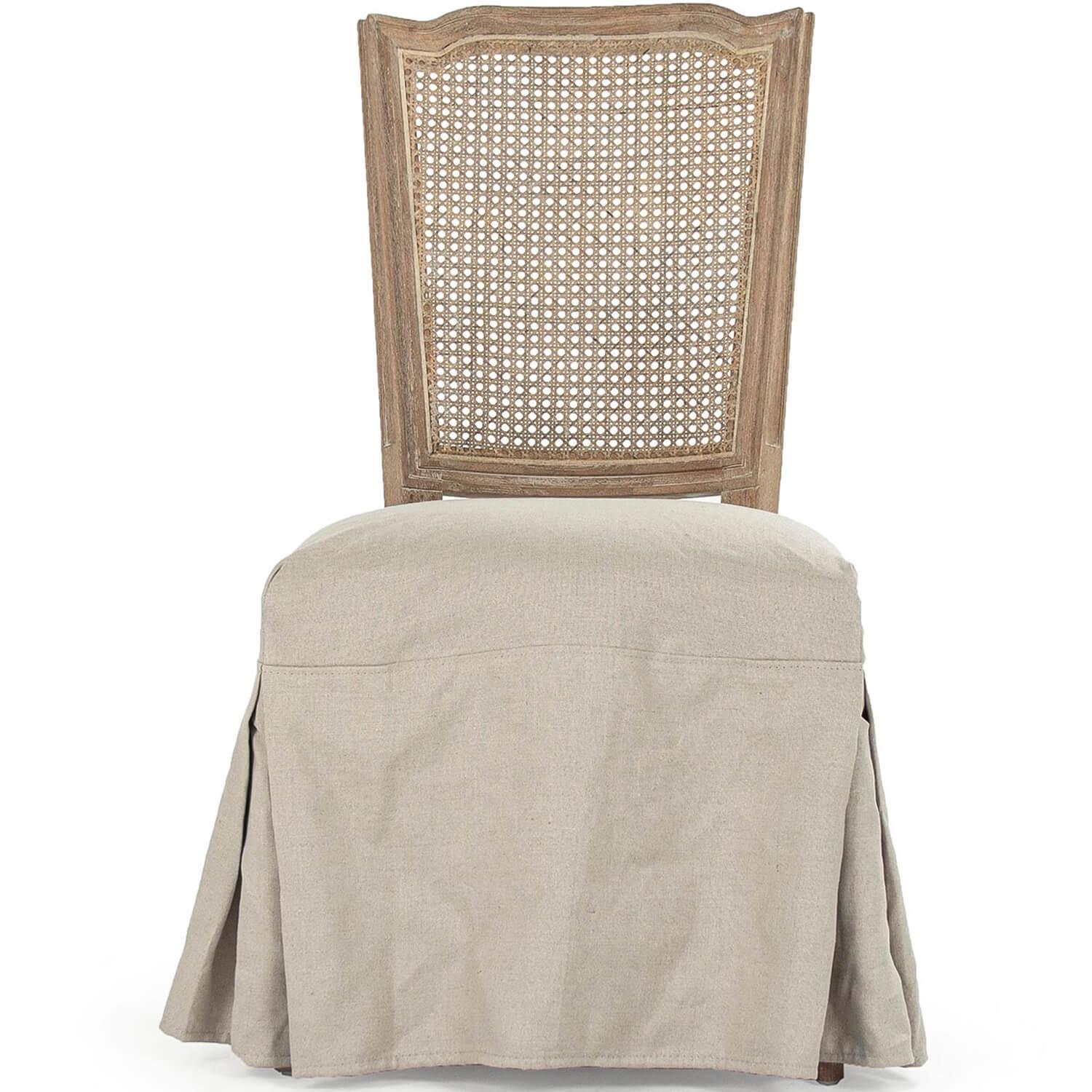 French Cane Backed Apron Side Chairs - Belle Escape