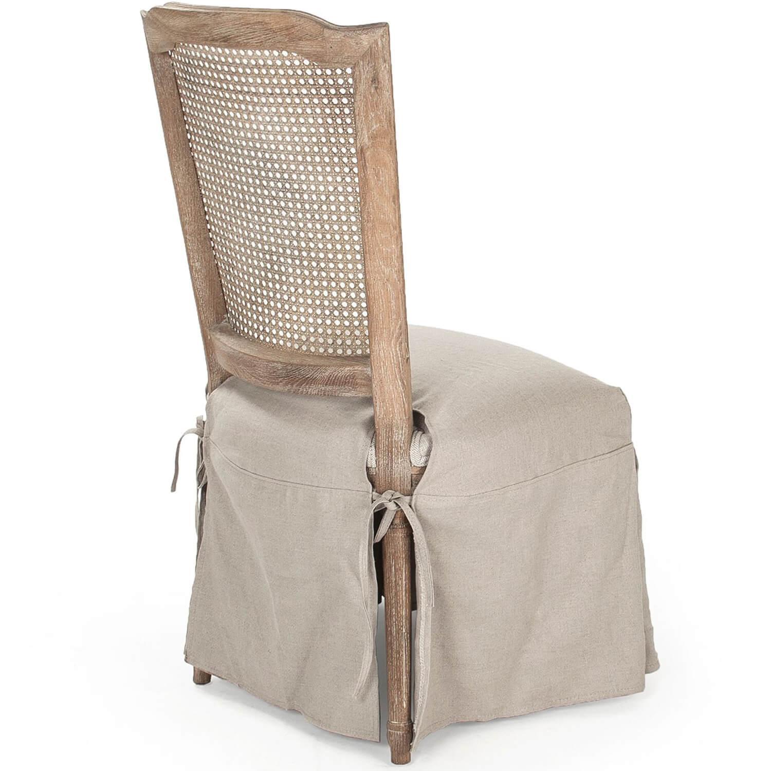 French Cane Backed Apron Side Chairs - Belle Escape