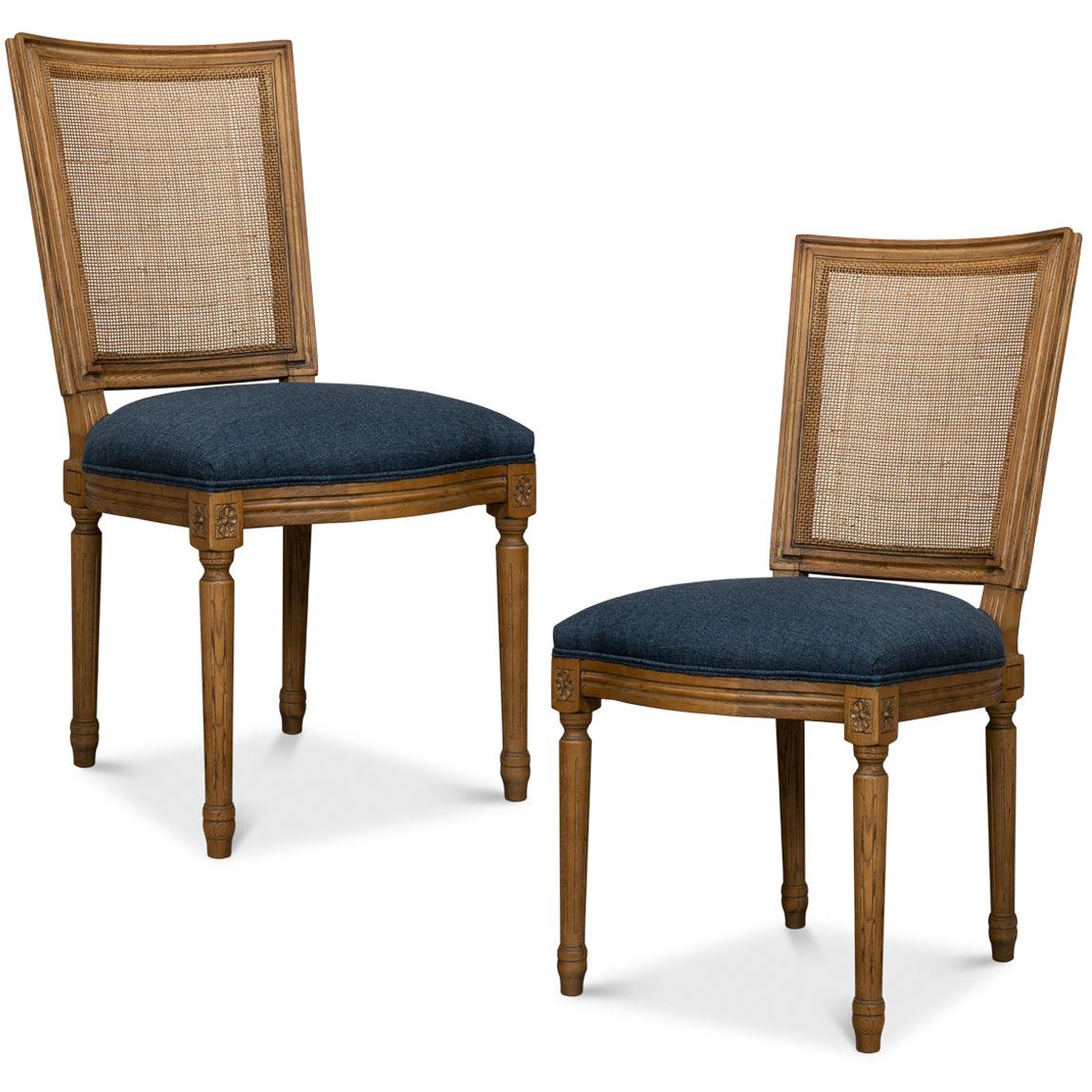 French Country Cane Dining Chair - Belle Escape