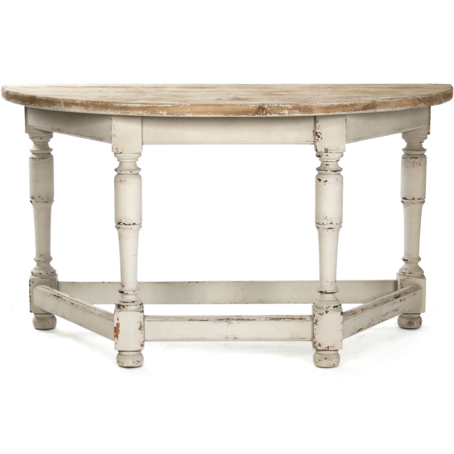 French Country Demilune Table - Belle Escape