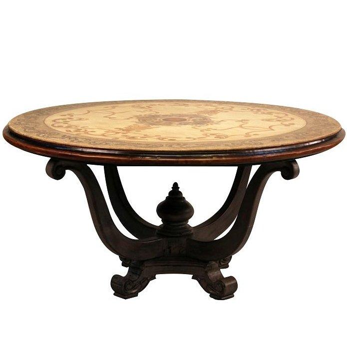 French Country Motif Top Urn Table - Belle Escape