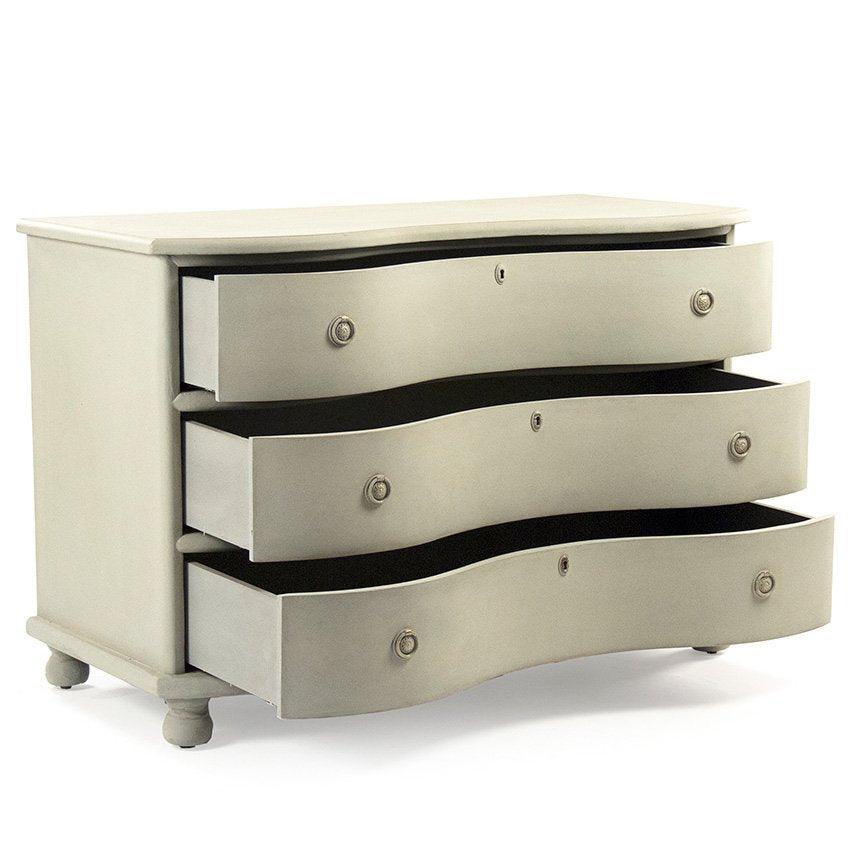 French Cream Painted Chloe Chest - Belle Escape