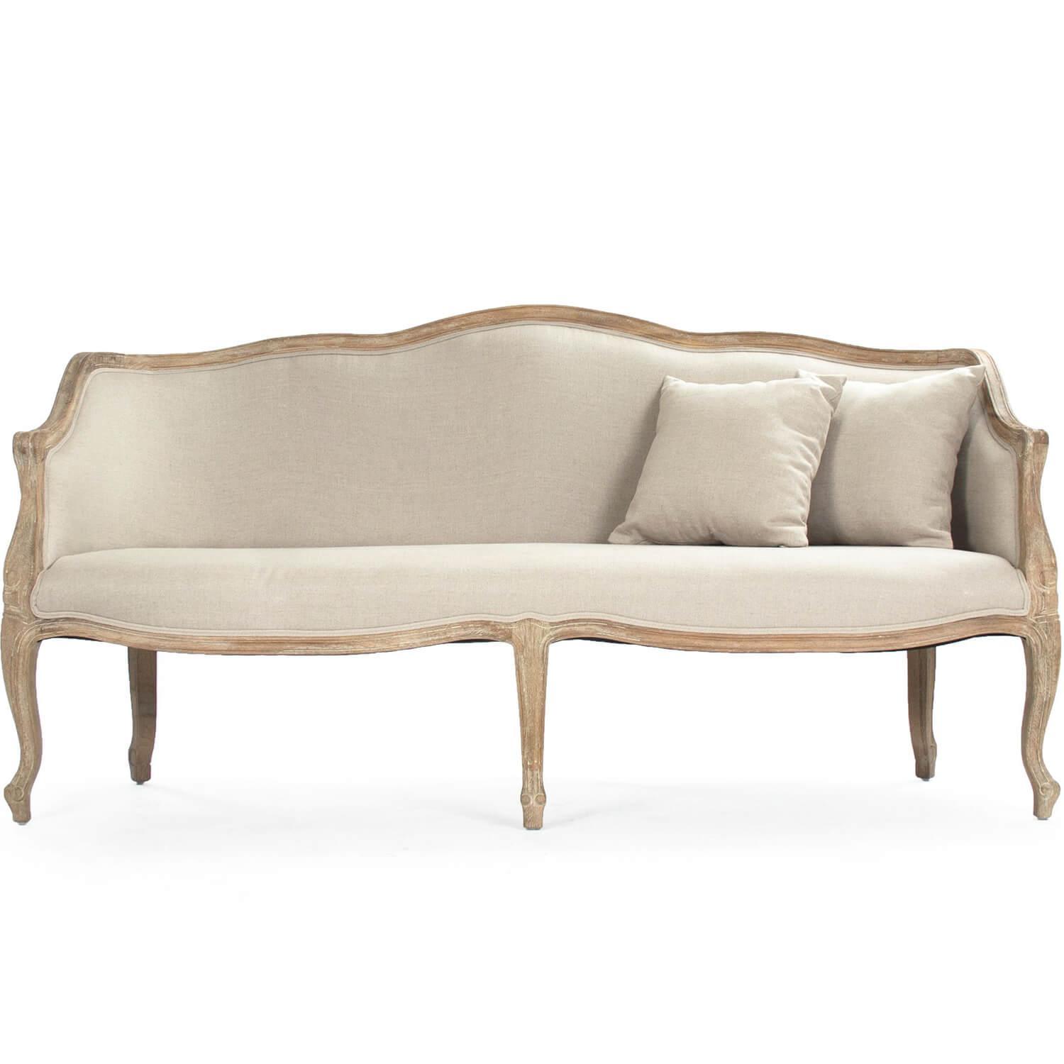 French Creme Louis Sofa - Belle Escape