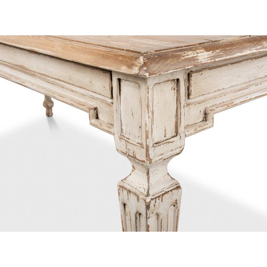 French Elise Wood Top Dining Table - Belle Escape