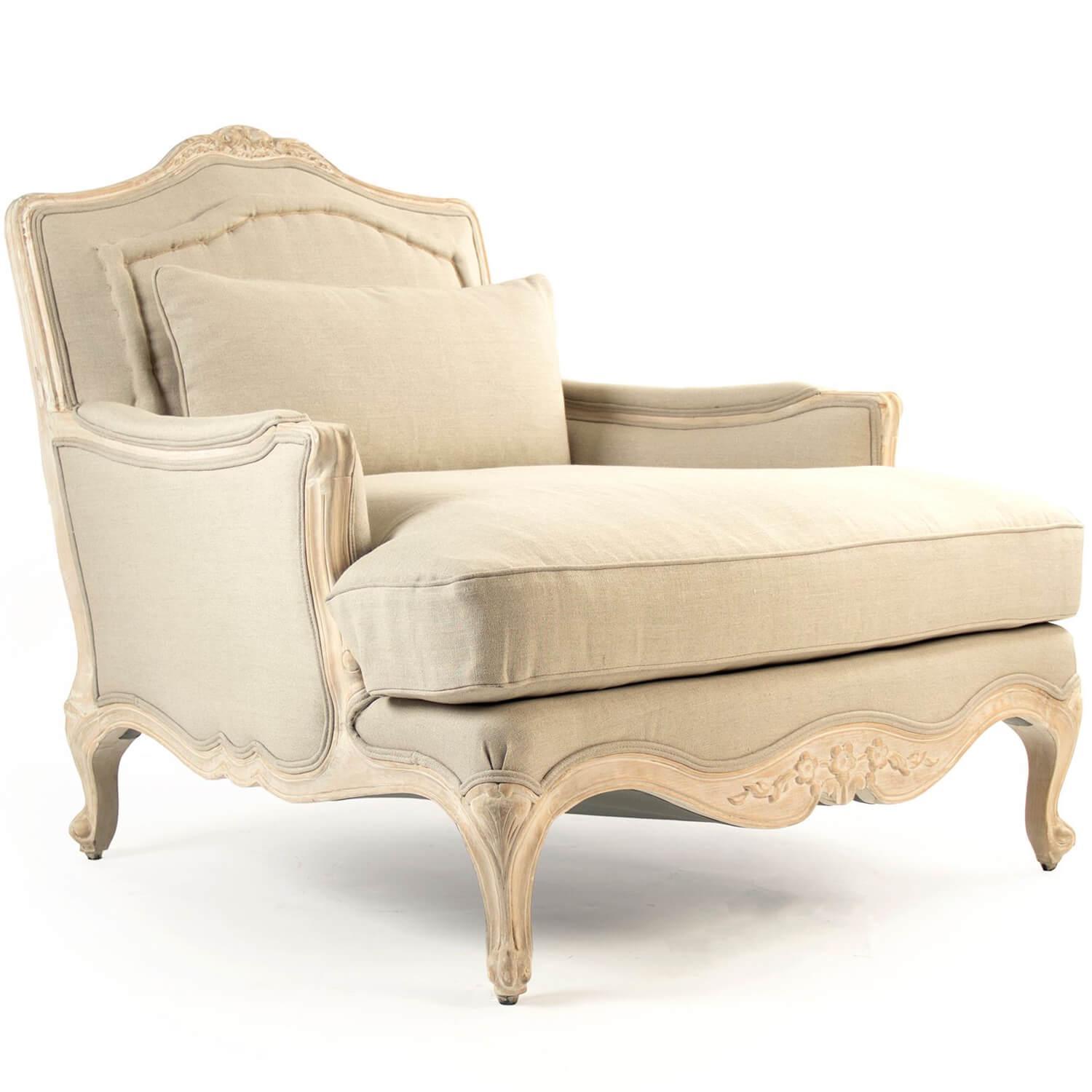 French Farm Chic Lounge Chair - Belle Escape