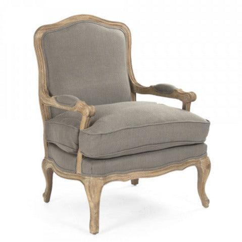 French Gray Bastille Arm Chair - Belle Escape