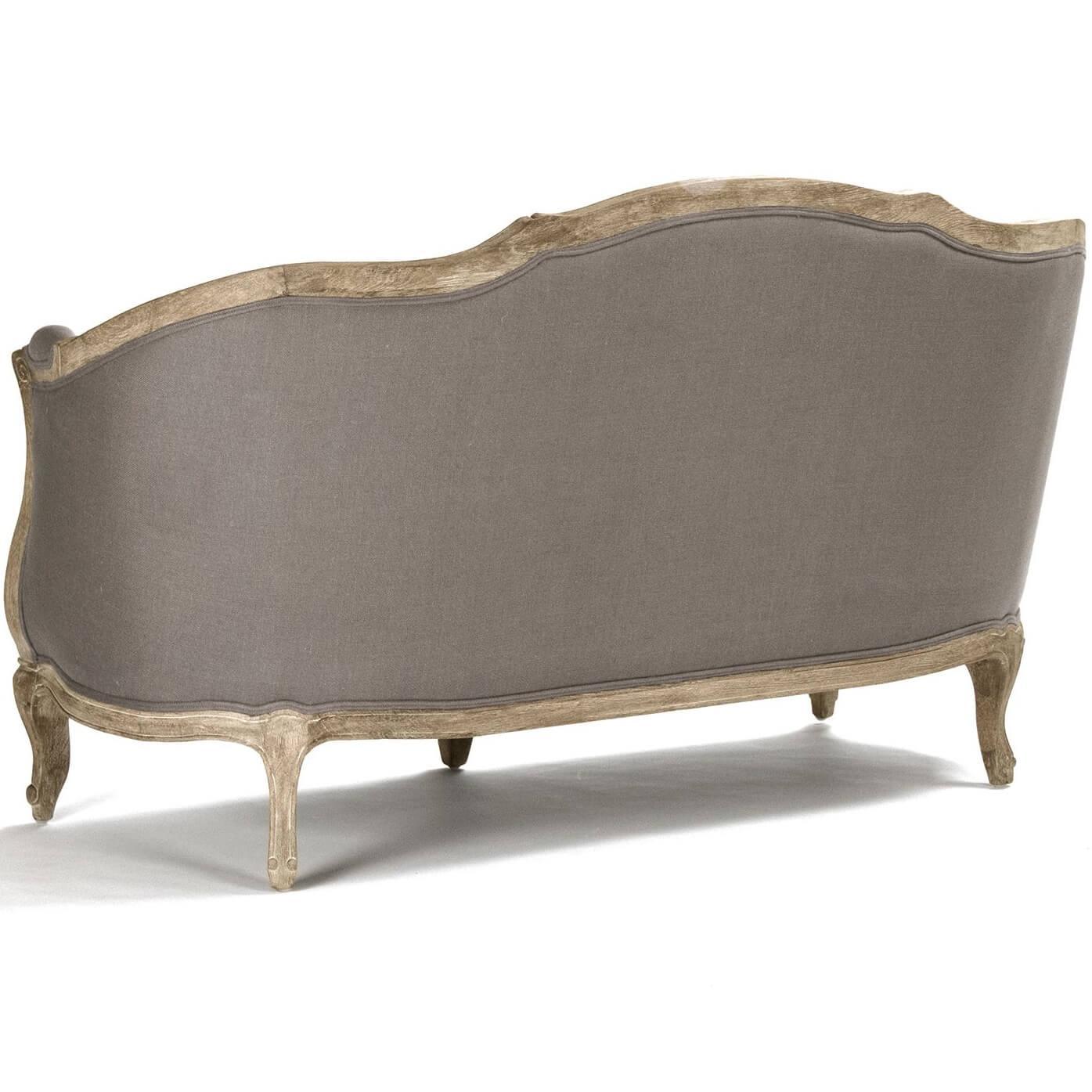 French Gray Maison Settee - Belle Escape