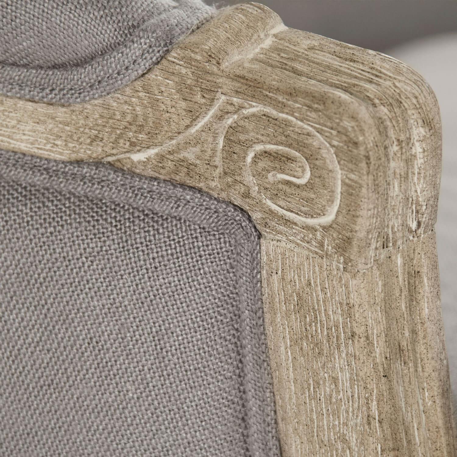 French Gray Maison Settee - Belle Escape