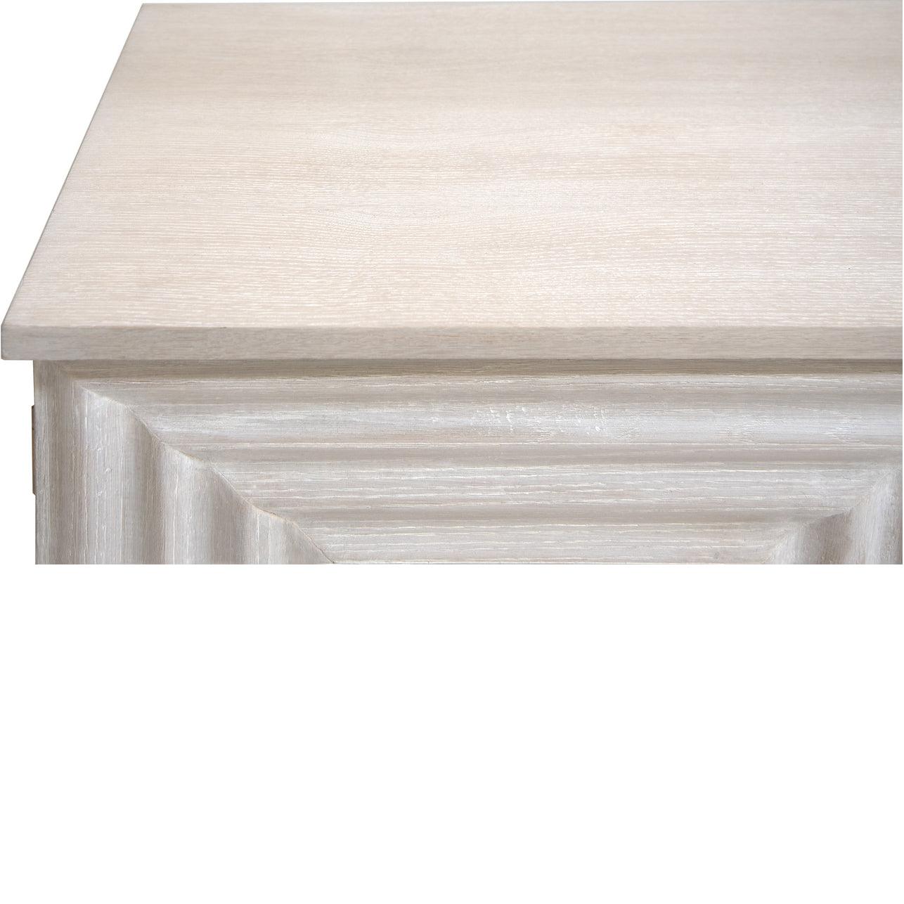 French Illusion Whitewashed Sideboard - Belle Escape