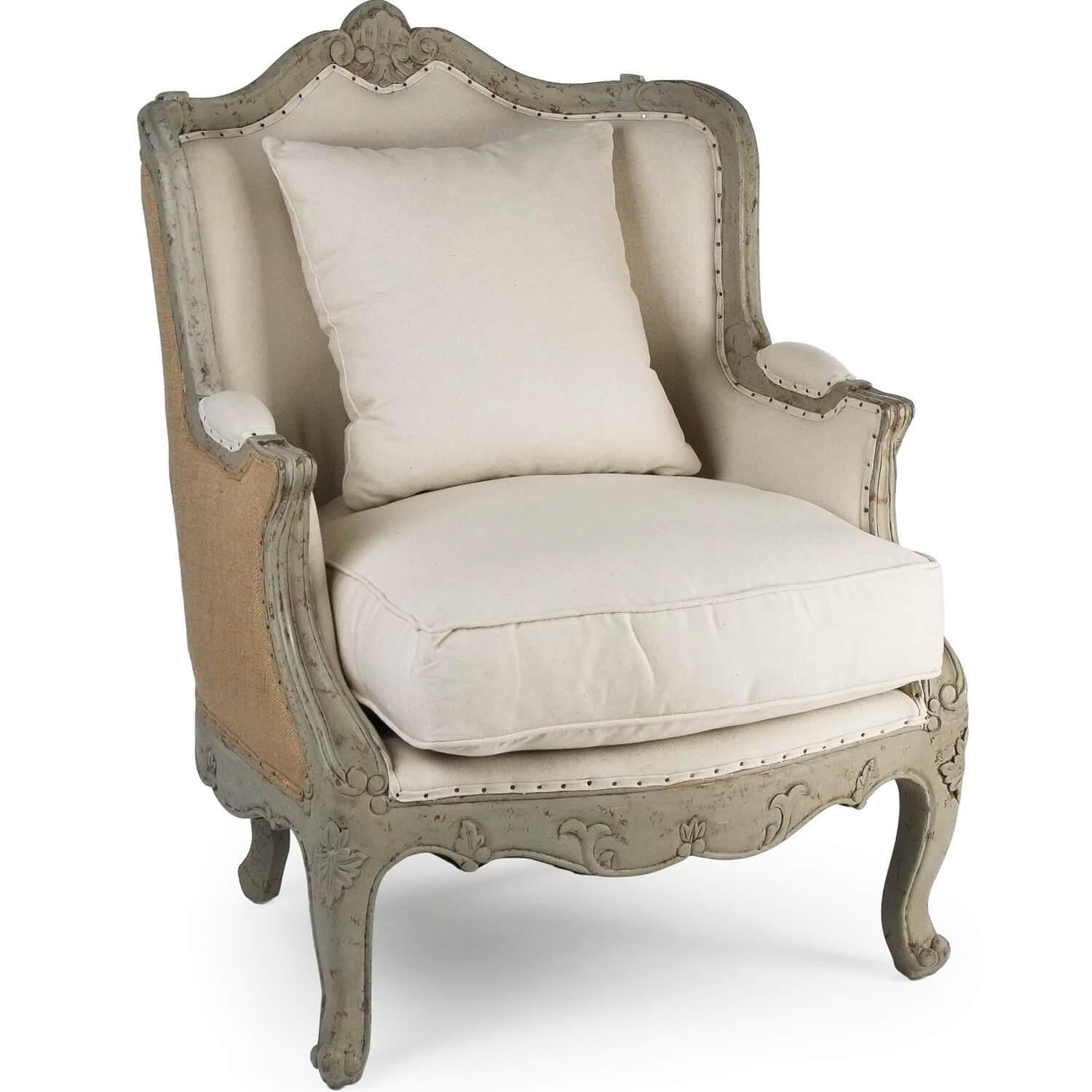 French Linen Adele Armchair - Belle Escape