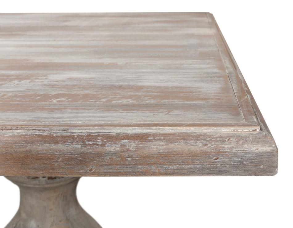 French Pinot Bianco Trestle Dining Table - Belle Escape