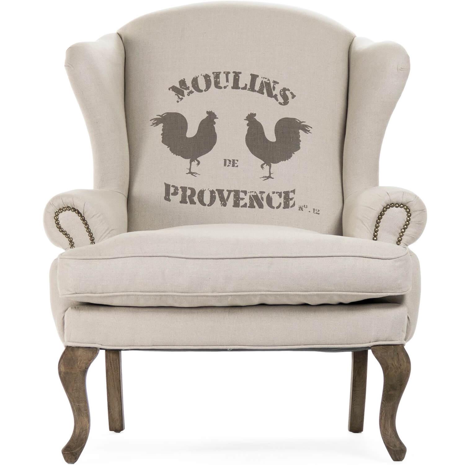 French Roosters Arm Chair - Belle Escape