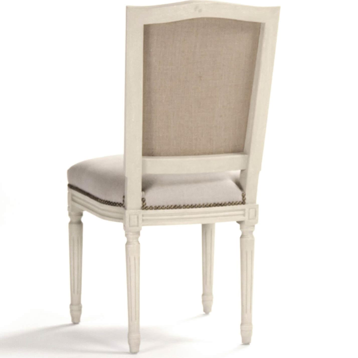 French Shabby Side Nail Studded Chairs - Belle Escape