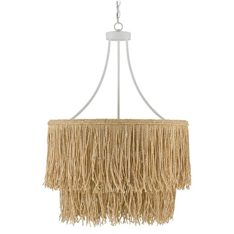 Fringed Two-Tiered Bohemian Chandelier - Belle Escape