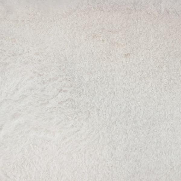Moda White Faux Fur Settee
