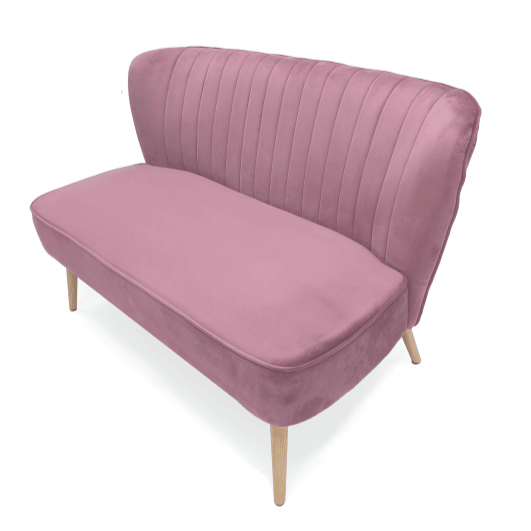 Moda Pink Velvet Bench