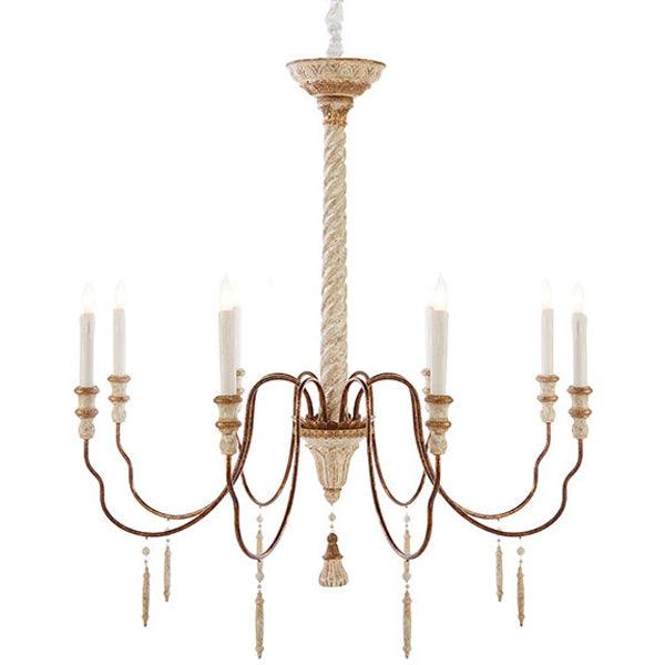 Gilded French Twist Chandelier - Belle Escape