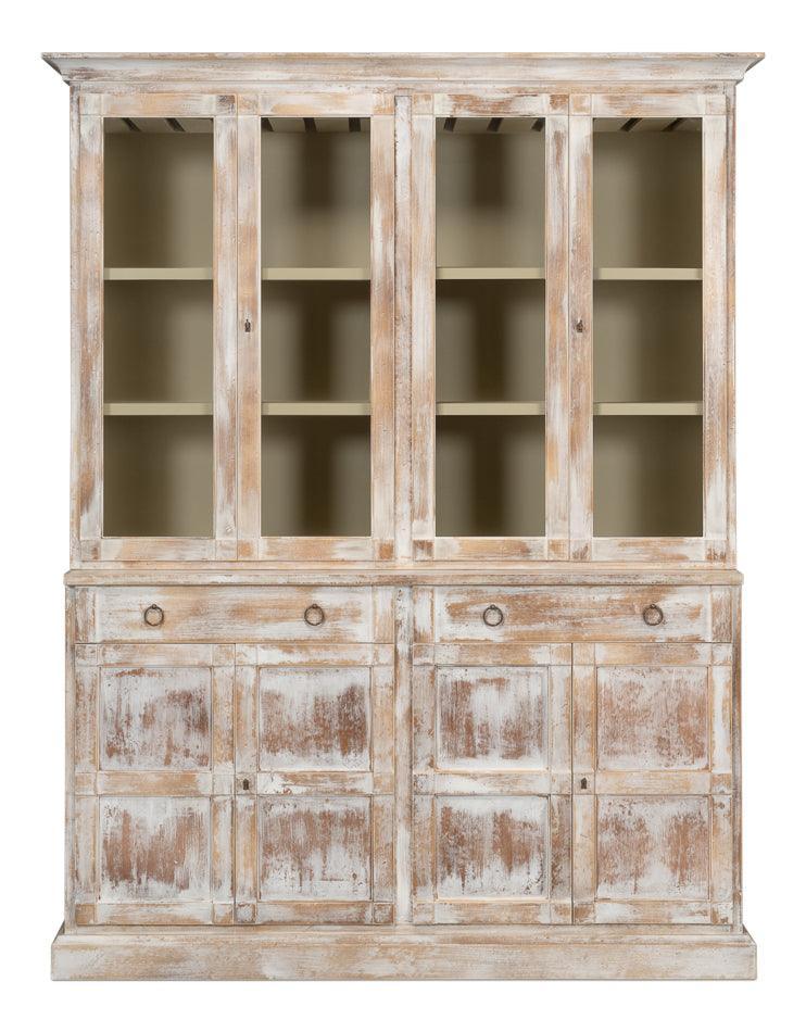 Glass Front Cabinet with Drawers - Belle Escape