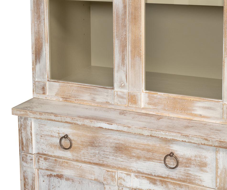 Glass Front Cabinet with Drawers - Belle Escape