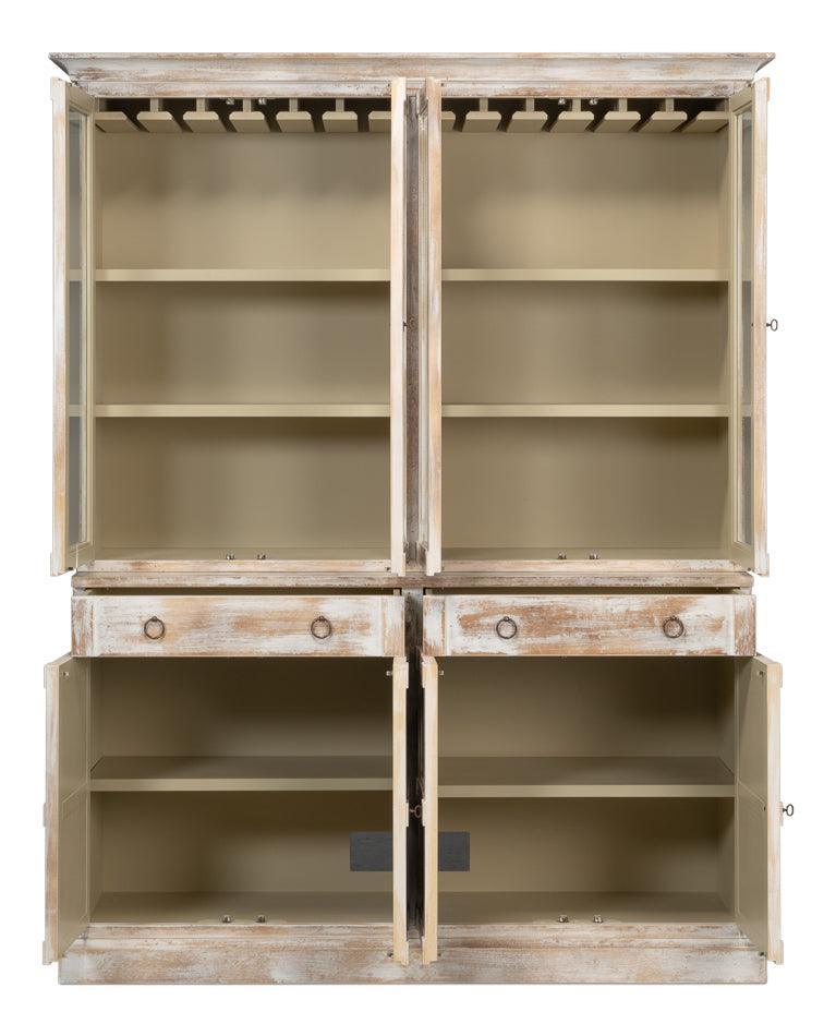 Glass Front Cabinet with Drawers - Belle Escape