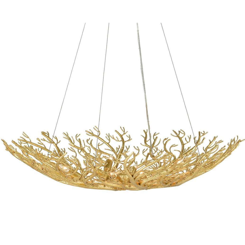 Gold Glam Coral Reef Chandelier - Belle Escape