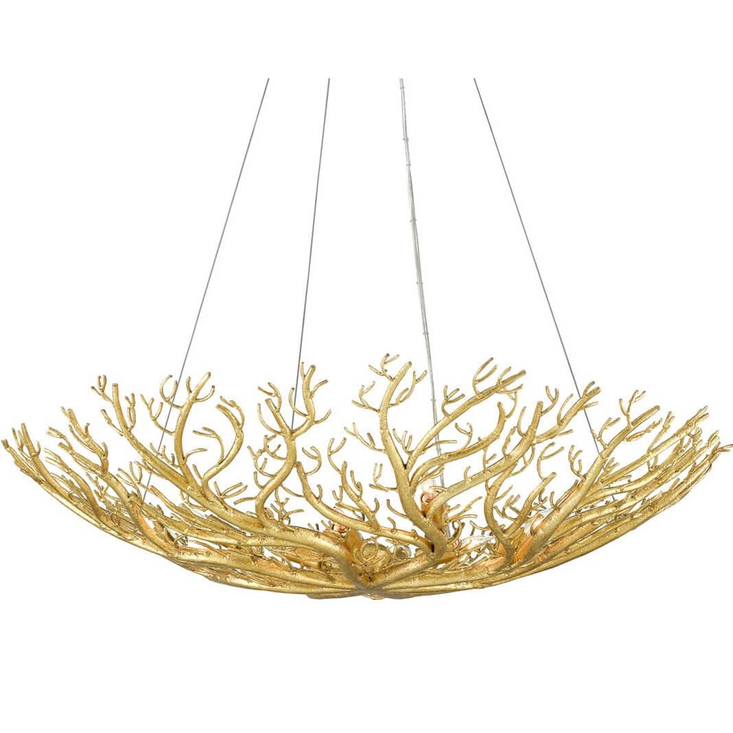 Gold Glam Coral Reef Chandelier - Belle Escape